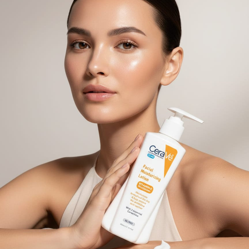 CeraVe Facial Moisturizing Lotion – Hydrating & Gentle for All Skin Types, 200ml