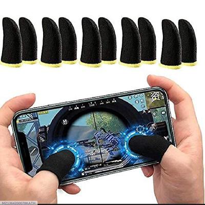 Black Cotton Thumb Sleeves for Gaming & Mobile Use