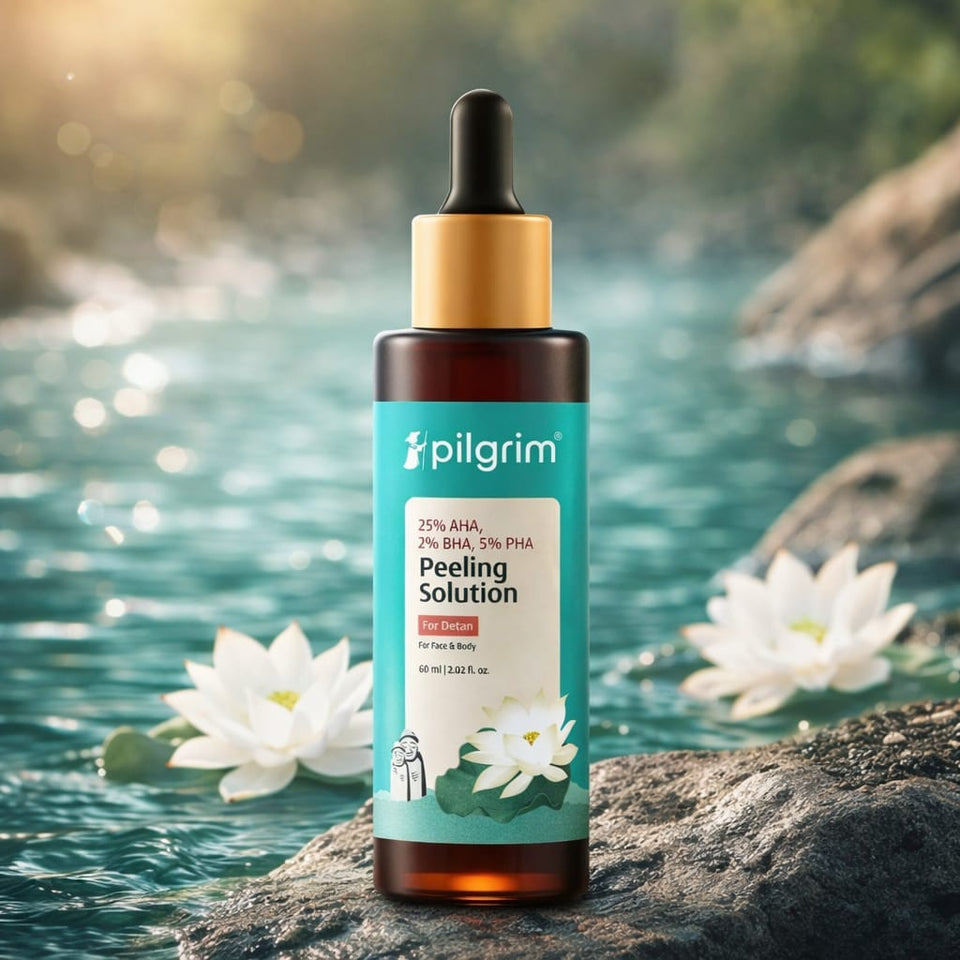 Pilgrim 25% AHA, 2% BHA & 5% PHA Peeling Solution for Face & Body 30ml