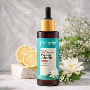 Pilgrim 25% AHA, 2% BHA & 5% PHA Peeling Solution for Face & Body 30ml
