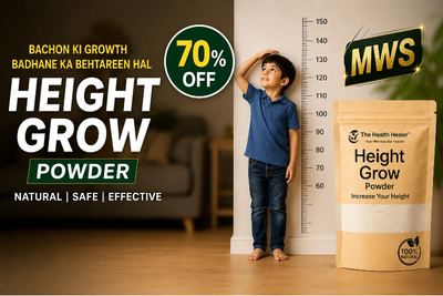 Height Grow Powder for Kids & Teens – Nutritional Formula for Bone Strength, Height Development & Daily Growth Support 100 GM