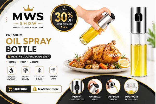 Glass Oil Spray Bottle 7.1