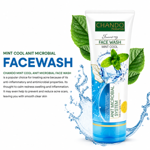 CHANDO Naturals Foaming Face Wash Mint Cool – Anti-Microbial Daily Cleanser for Oily & Acne-Prone Skin (100ml)